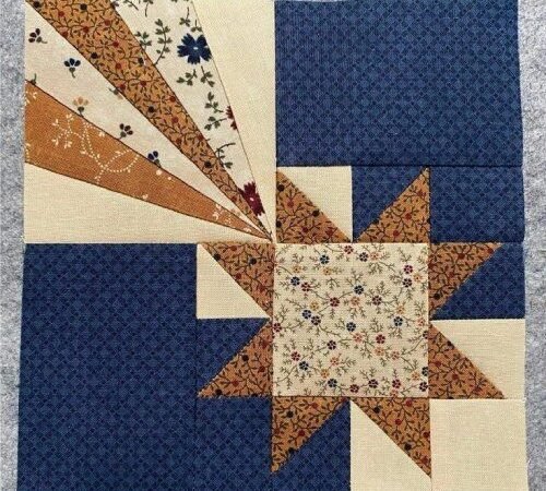 Falling Star Quilt Block Pattern – Free PDF