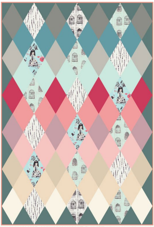 Diamonds Suit Quilt Pattern – A Modern Geometric Treasure
