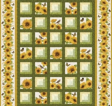 Accent on Sunflowers Quilt Pattern