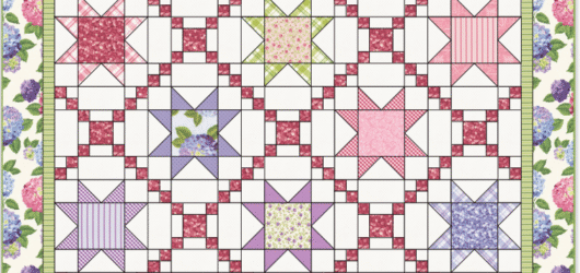 Starry Lattice Quilt Pattern