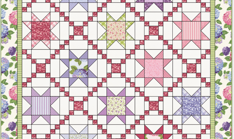 Starry Lattice Quilt Pattern